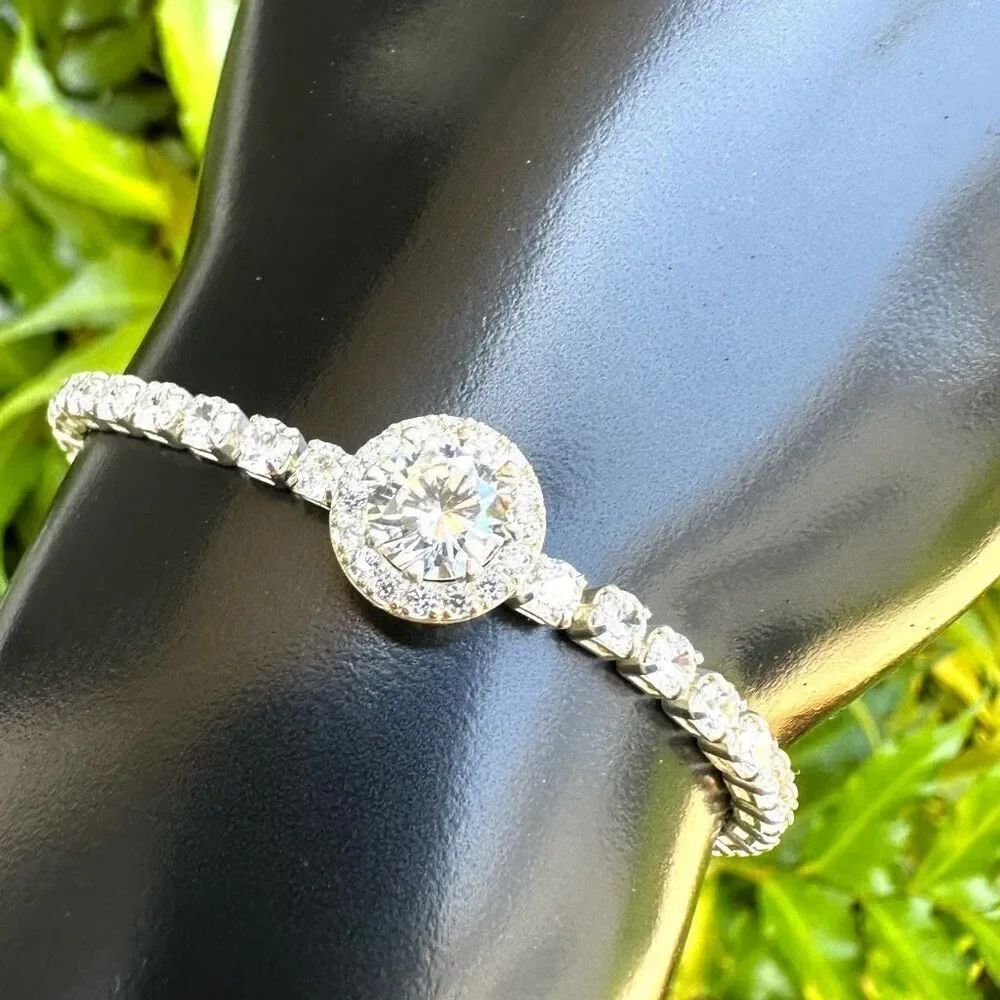 Anne Klein faux diamond slider bracelet